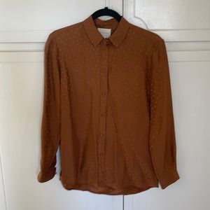Sezane silk shirt- new with tags